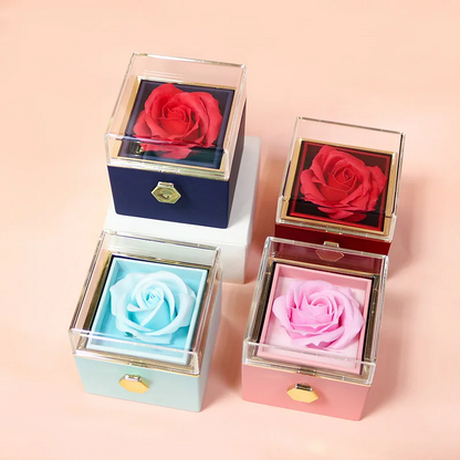Romantic Turning Rose Gift Box